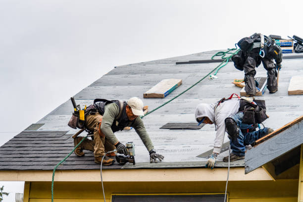 Professional Gutter Installation technician working in Grant Park, IL